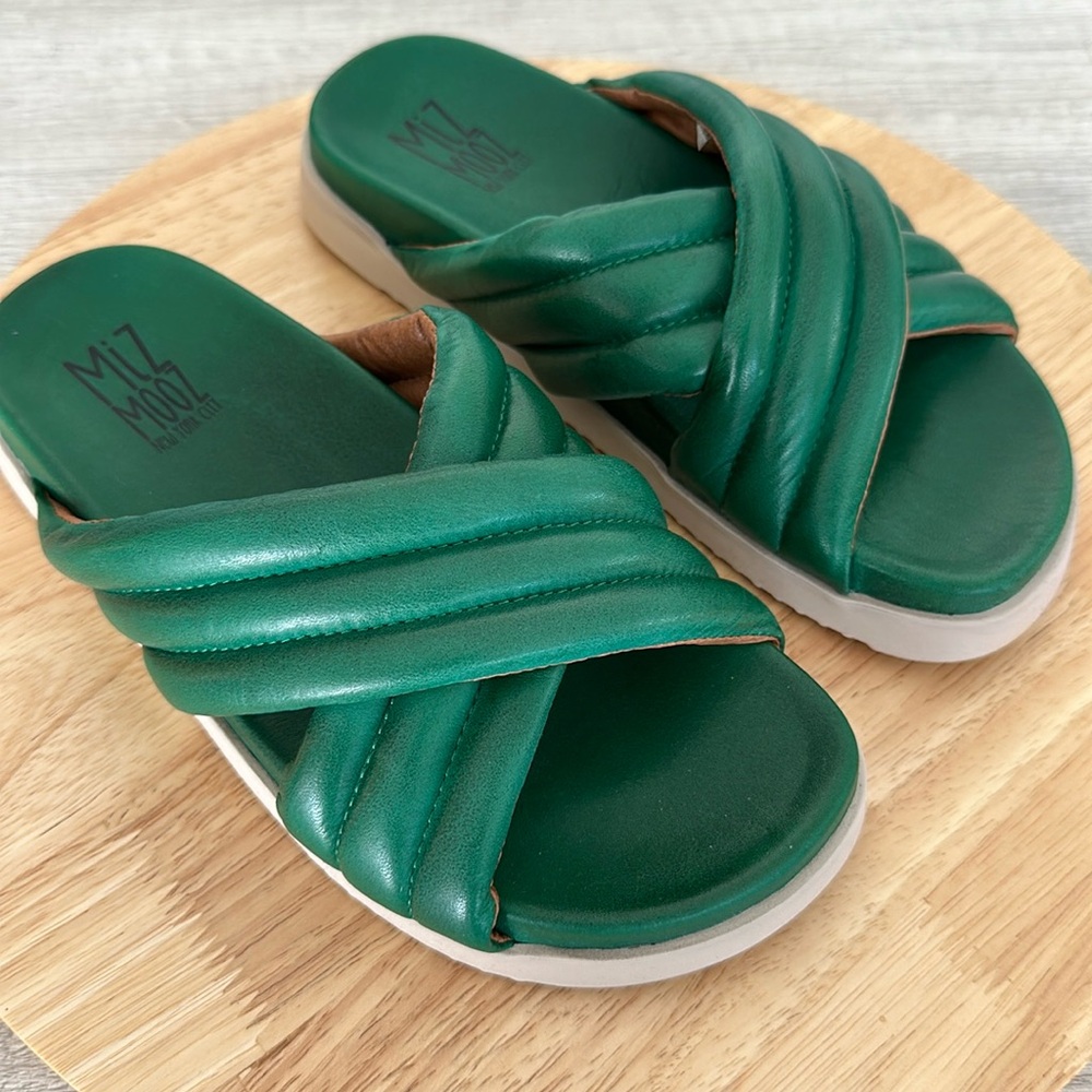 Miz Mooz Leather Slide Sandals - Marinella - Picture 2 of 8